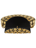 Jewel Mosaic Design Metal Work Party Clutch