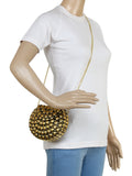 Jewel Mosaic Design Metal Work Party Clutch