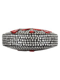 Jewel Mosaic Design Metal and Stone Work Party Clutch