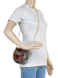 Jewel Mosaic Design Metal and Stone Work Party Clutch