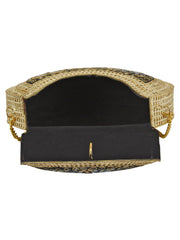 Jewel Mosaic Design Stone Work Party Clutch
