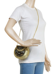 Jewel Mosaic Design Stone Work Party Clutch