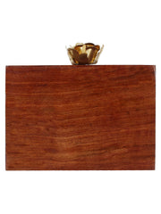 Balk Mosaic Wooden and Stone Clutch