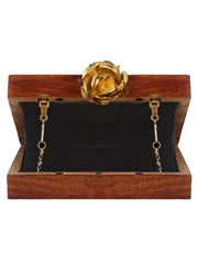 Balk Mosaic Wooden and Stone Clutch