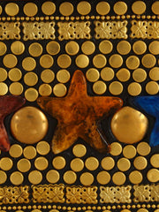 Balk Mosaic Wooden and Stone Clutch