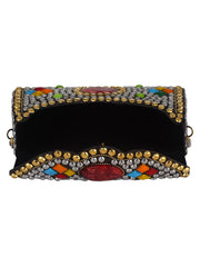 Jewel Mosaic Metal Clutch