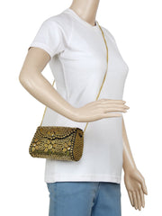 Jewel Mosaic Metal Clutch