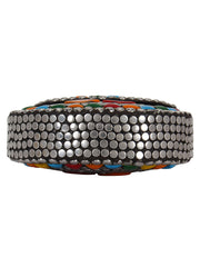 Jewel Mosaic Metal Clutch