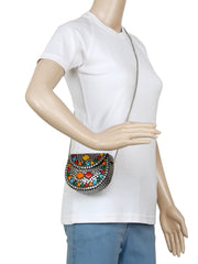 Jewel Mosaic Metal Clutch