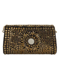Jewel Mosaic Metal Clutch
