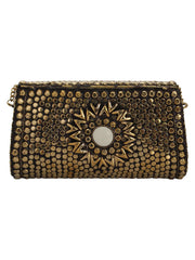 Jewel Mosaic Metal Clutch