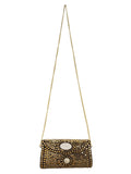 Jewel Mosaic Metal Clutch