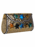 Jewel Mosaic Metal Clutch