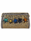 Jewel Mosaic Metal Clutch