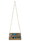 Jewel Mosaic Metal Clutch