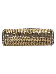 Jewel Mosaic Metal Clutch