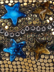 Jewel Mosaic Metal Clutch