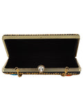 Jewel Mosaic Metal Clutch