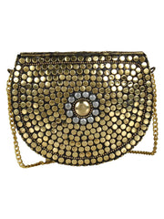 Jewel Mosaic Metal Clutch