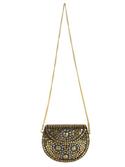 Jewel Mosaic Metal Clutch