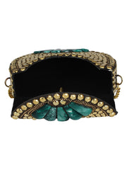 Jewel Mosaic Metal Clutch