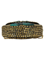 Jewel Mosaic Metal Clutch