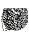 Jewel Mosaic Metal Clutch