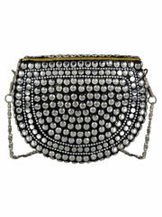 Jewel Mosaic Metal Clutch