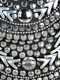 Jewel Mosaic Metal Clutch