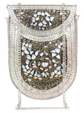 Jewel Mosaic Metal Clutch