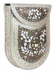 Jewel Mosaic Metal Clutch