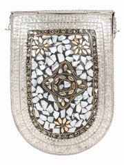 Jewel Mosaic Metal Clutch
