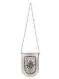 Jewel Mosaic Metal Clutch