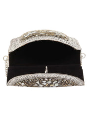 Jewel Mosaic Metal Clutch