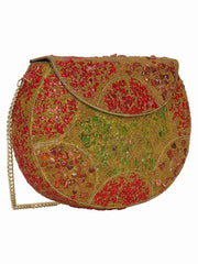 Jewel Mosaic Metal Clutch