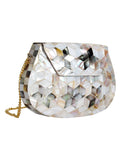 Marvelous Mosaic Metal Marble Clutch
