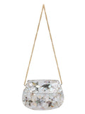 Marvelous Mosaic Metal Marble Clutch