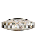 Marvelous Mosaic Metal Marble Clutch