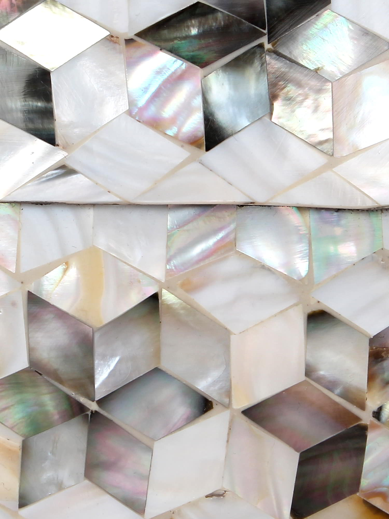 Marvelous Mosaic Metal Marble Clutch