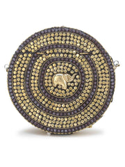 Gala Mosaic Metal Clutch