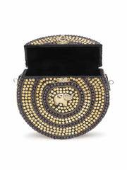 Gala Mosaic Metal Clutch
