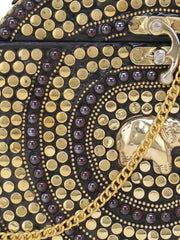 Gala Mosaic Metal Clutch