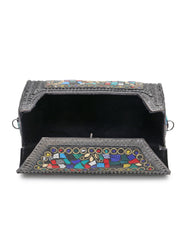 Hasp Mosaic Metal Clutch