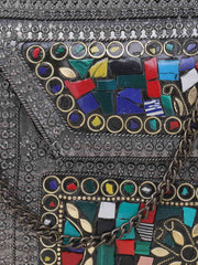 Hasp Mosaic Metal Clutch