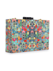 Timber Printed Wooden Clutch