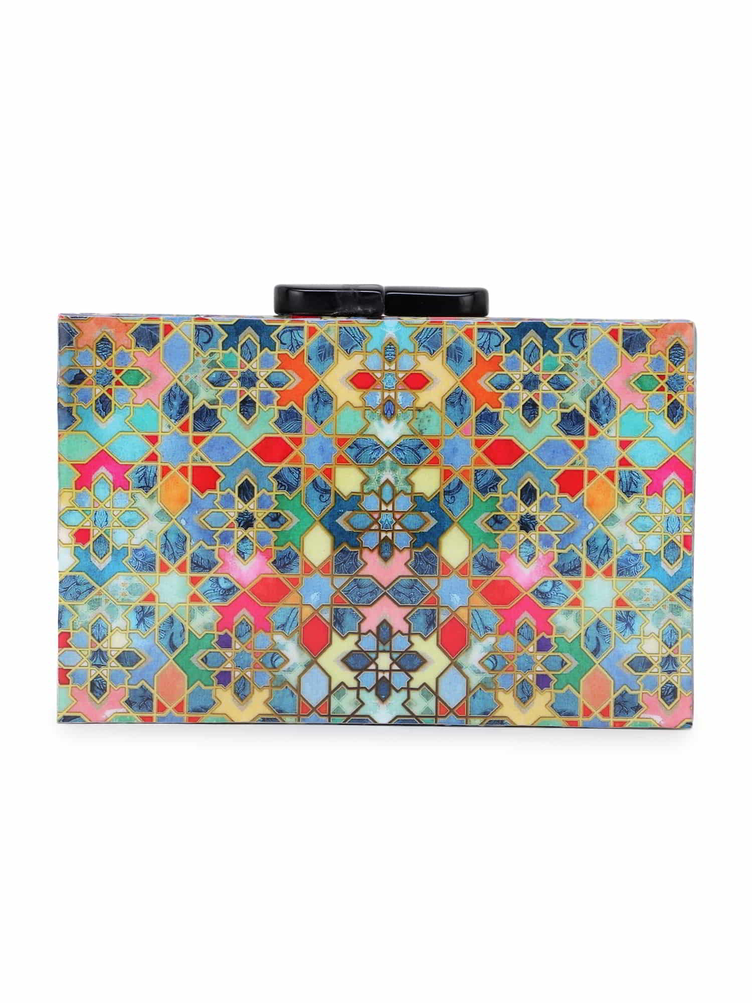 Timber Printed Wooden Clutch