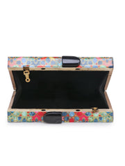 Timber Printed Wooden Clutch