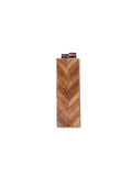 Timber Chevron Wooden Clutch