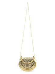 Brass Embossed Design Clutch