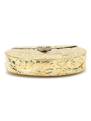 Brass Embossed Design Clutch